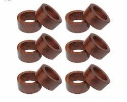 แหวนรองผ้าเช็ดปากไม้ทำมือแบบใหม่ ทนทาน เป็นมิตรกับสิ่งแวดล้อม ใช้ตกแต่งโต๊ะไม้ได้ - Product Image 3