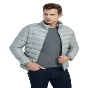 맞춤형 ODM 새로운 디자인 남성용 경량 퍼 다운 코트 블랙 퍼 재킷 판매