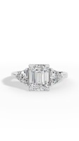 Bague en diamant de laboratoire taille émeraude de qualité supérieure, or 18 carats, 8,40x6,40 mm |   Bijoux fins de luxe pour femmes certifiés IGI, vente en gros