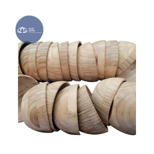 Tazón de Madera de Acacia Natural Premium, Tazón para Servir Ensaladas, Apto para Alimentos, Venta al por Mayor, Exportación - Product Image 1