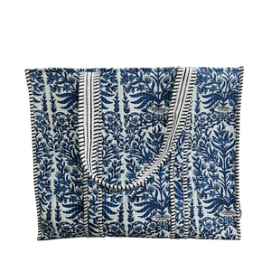 100% Cotton Handmade Handblock Printed Quilted Bohemian Vintage Fashion <b>Beach</b> Shopping Shoulder Tote <b>Bag</b> with Big Strap - Product Image 1