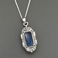 Nouveau pendentif en pierres précieuses fait main, style bohème, pendentif pour femme, pendentif en pierres précieuses tendance, pendentifs en argent sterling 925 d'Inde