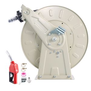 Avvolgitubo Carburante Resistente 3/4" x 66 Piedi, Avvolgimento Automatico a Molla, 300 PSI, Acciaio al Carbonio - Product Image 1