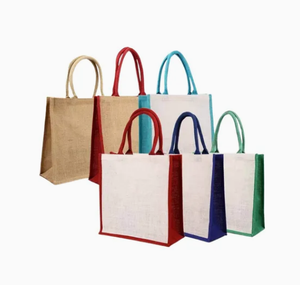 Bolsa de Yute Ligera para Llevar Comida, Apta para Alimentos, con Forro Fácil de Limpiar, Capacidad de 6-10L, con Asas para Viajes y Uso al Aire Libre - Product Image 3