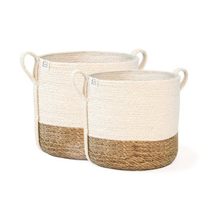 Heights Savar Handcrafted Natural <b>Seagrass</b> <b>Storage</b> Bin Decorative <b>Basket</b> - Product Image 4