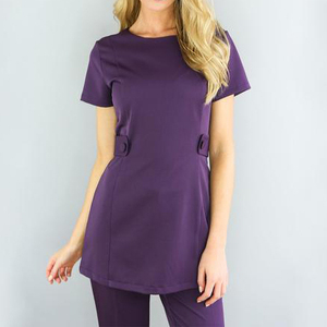 Vente flash : uniforme pour femmes pour les spas et salons de beauté, design à long nœud, matière en coton froid, avec logo personnalisé - Product Image 2