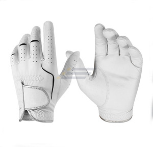 Gants de golf en cuir véritable Cabretta souple, fermeture auto-agrippante, ajustement parfait, antidérapants, logo personnalisé, pour hommes, vente en gros - Product Image 2