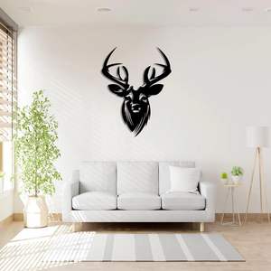 Décoration murale en aluminium moderne et minimaliste personnalisée, autocollante, légère, design en ligne, pour la maison, pour Noël - Product Image 6