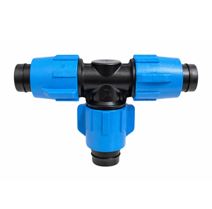 Connecteur en Y en plastique bleu, raccord à barbillon de 25 mm pour tuyau d'irrigation de jardin, facile à installer - Product Image 1