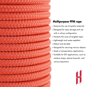 Weather Resistant Outdoor <b>Rope</b> Polypropylene Braid Roll Crafting Tie-Down PP Braided Bobbin Floating Bobbin Floating Outdoor - Product Image 2