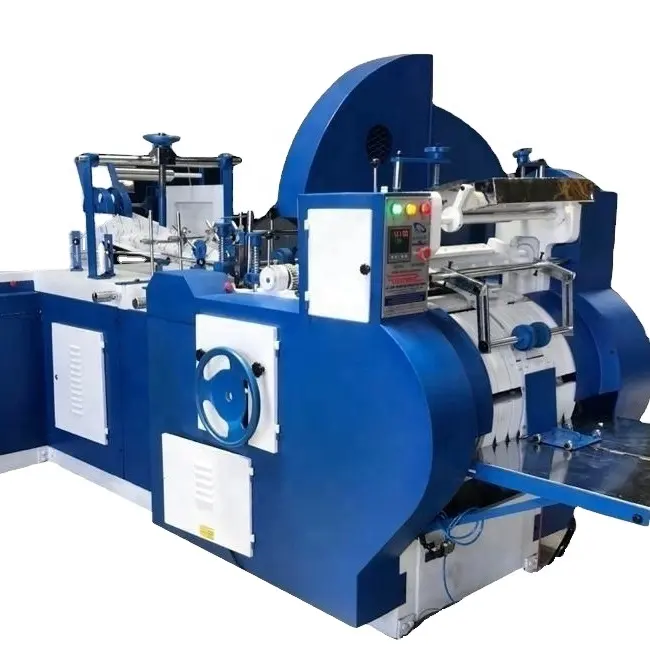 BagMac Heavy Duty Automatic simple paper bag making machine with double colors printing machine for food bags in Europe