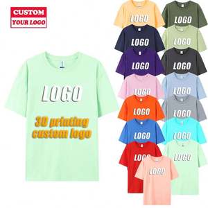 Camiseta con Logotipo Personalizado al por Mayor para Hombre, Camisetas Lisas de Poliéster, Camisetas Extra Grandes con Cuello Redondo - Product Image 1