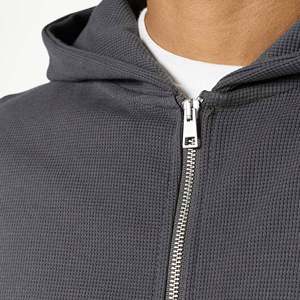Ensembles de survêtements zippés pour hommes avec capuche et pantalon, en tissu brossé, personnalisables ODM OEM, fabrication en gros par usine de vêtements de sport pour hommes - Product Image 5