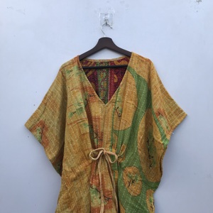 Nuevo Vestido Maxi Kaftan Kantha Vintage, Ropa de Playa, Vestido Kantha para Mujer - Product Image 1