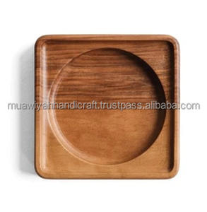 100% meilleure qualité sous-verre en bois blanc rond en bois de hêtre Table basse Table à manger bureau tasse sous-verres sous-verre en bois à bas prix - Product Image 5