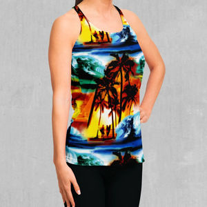 Ropa de Verano Personalizada, Camiseta sin Mangas Informal para Mujer, Estilo Occidental, Sublimada, para Gimnasio, Tallas Grandes, Tejido de Punto, Impresión Personalizada - Product Image 3