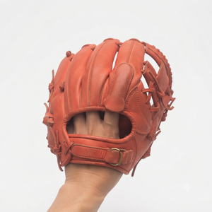 Genuine Leather <b>Baseball</b> Glove H-Web Right-Handed Full Finger Outfield Adult Durable <b>Baseball</b> Catching Gloves - Product Image 5