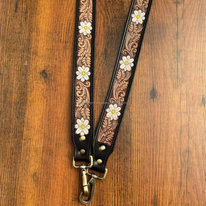 Nouvelles sangles de sac pour femmes accessoires en cuir usiné à la main longue bandoulière en cuir de vache véritable sac à main détachable et sangles de guitare - Product Image 3