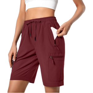 Shorts de survêtement pour femmes tendance, vente en gros, en coton respirant, pour la gym et le quotidien, taille élastique, logo et couleur personnalisables - Product Image 1