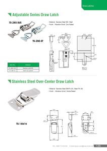 Pestillo excéntrico inoxidable de palanca ajustable sobre el centro de la maleta de acero inoxidable resistente al aire libre de la caja de acero - Product Image 5