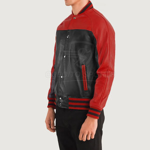 Veste en cuir de qualité supérieure, style Letterman, nouvelle collection, veste en cuir Letterman tendance, produits tendance, veste d'hiver en cuir Letterman - Product Image 2