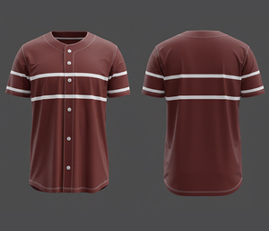 Fabricante de Uniformes de Béisbol Personalizados |   Uniforme de Béisbol para Equipo con Logotipo y Números Personalizados |   Uniforme de Béisbol Transpirable de Poliéster - Product Image 5