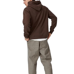 Sudadera con Capucha Deportiva de Alta Calidad para Hombre, con Logotipo Personalizado al por Mayor, Lavada a la Piedra, Bordado 3D, Color Sólido - Product Image 5