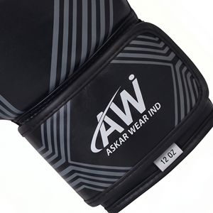 ถุงมือชกมวย Askar Wear Ind ขนาด 12 ออนซ์ หนังแท้ ปิดด้วยเวลโคร สำหรับฝึกซ้อม ระบายอากาศได้ดี สำหรับผู้ใหญ่ แบบเต็มนิ้ว - Product Image 5