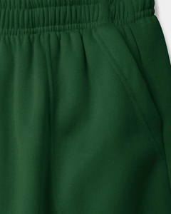 Plus Size <b>Men's</b> Green Jogger Sweatpants Elastic Waist Mid Rise Knitted Casual <b>Trousers</b> With Pockets Loose Fit Autumn Wear - Product Image 4