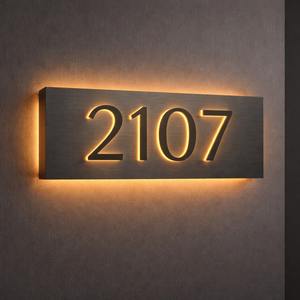 Letras Iluminadas LED Personalizadas de Primera Calidad, Letreros Retroiluminados de Aluminio, Placa de Identificación Moderna para Pared Exterior, Impermeable, para Hospitales y Hoteles - Product Image 5