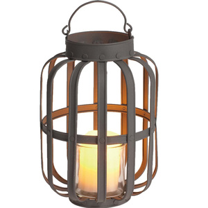 Lanterne à bougie en métal de style antique de luxe avec une finition résistante à la chaleur longue durée - Product Image 6