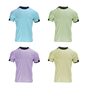 Camiseta Deportiva de Secado Rápido para Hombre, con Mangas y Cuello en Contraste, Transpirable, para Pádel, Tenis, Gimnasio, Entrenamiento y Actividades al Aire Libre - Product Image 2