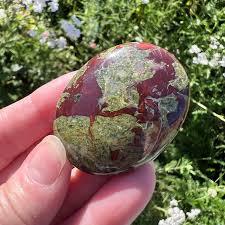 Pierre de paume en agate de sang de dragon en cristal naturel, pierre précieuse de guérison, pierres de paume polies, agate de Moin du Gujarat, fournisseur en gros - Product Image 3