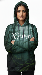 เสื้อฮู้ดดี้ทรงหลวมแบบโอเวอร์ไซส์สำหรับทุกเพศ พร้อมลายพิมพ์แบบซับลิเมชั่นทั่วตัว เหมาะสำหรับแฟชั่นลำลองแนวสตรีท - Product Image 2