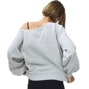 Women's <b>Off</b> <b>Shoulder</b> Sweatshirt Trendy <b>Long</b> <b>Sleeve</b> Casual Pullover <b>Top</b> Relaxed Fit Streetwear Fashion Apparel for Everyday Wear - Product Image 2