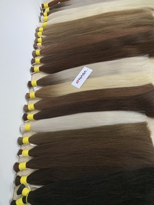 Extensions de cheveux naturels vierges vietnamiens de haute qualité Nasa Hair, 20-28 pouces, en vrac, à clipser, super double drawn, couleur décolorée - Product Image 4