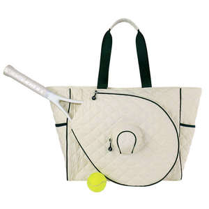 Bolsa de Tenis Premium de Lona con Funda para Raqueta Desmontable para Mujer, Impermeable, de Gran Capacidad, Tipo Bandolera - Product Image 2