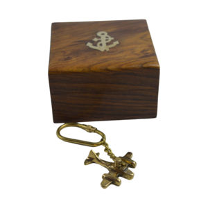 Llavero Metálico Decorativo con Acabado Dorado Brillante, Diseño de Anillo para Llaves, Anillo de Llaves de Latón al Mejor Precio - Product Image 4