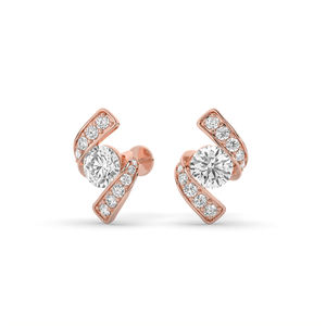 ต่างหูเพชรทรงกลมเจียระไนแบบบริลเลียนท์ น้ำหนัก 1.76 กะรัต ทอง 14K ผลิตจากเพชรแล็บ ดีไซน์สวยงาม น้ำหนักเบา เครื่องประดับแฟชั่น ขายส่ง B2B - Product Image 3