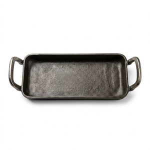Plateau de service artisanal en aluminium martelé, décoratif, avec feuille d'or et motif floral, pour événements de mariage et décoration de table à domicile - Product Image 5
