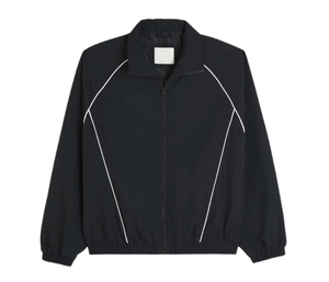 Veste coupe-vent décontractée en toile avec logo personnalisé - Doublure en maille de haute qualité, imperméable, respirante, fermeture éclair, capuche, nylon/coton - Product Image 1