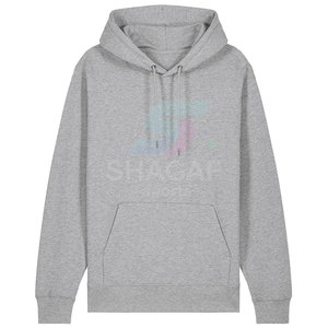 Sweat à capuche streetwear épais de haute qualité, personnalisable avec logo imprimé, design uni, en polaire pour homme, idéal pour l'hiver - Product Image 1