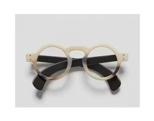 Genuine Natural Horn Handmade <b>Round</b> Matte Glasses <b>Frames</b> <b>Sunglasses</b> Black and white natural horn Men Women 100% Genuine Horn - Product Image 5