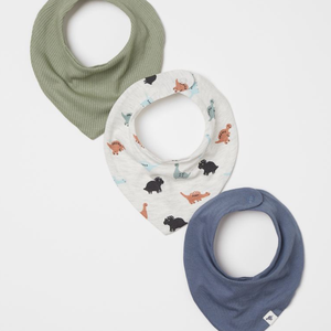 Bavoirs pour bébé certifiés, fabriqués en tissu 100% coton biologique, bavoirs pour bébé aux designs personnalisés - Product Image 1