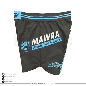 MAWRA MMA Shorts Men Blue Black Sublimation Print Quick Dry Polyester Gym Training Running Workout Mma Gym Shorts For Unisex - Product Image 3