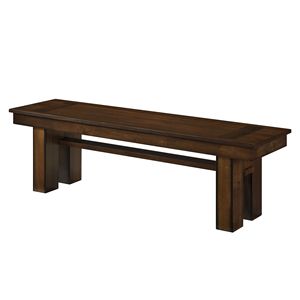 Casual contemporaneo 1pc noce finitura legno panca transitoria mobili da pranzo per tavoli moderni - Product Image 2
