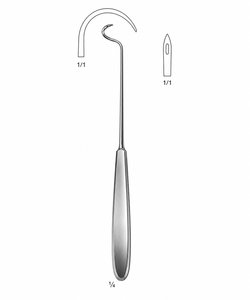 Aguja de Ligadura Deschamps, Afilada, para Mano Derecha, 215 mm |   Acero Inoxidable de Primera Calidad - Product Image 3