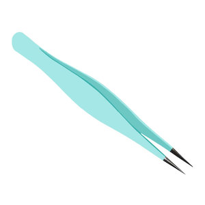 Pinzas de Acero Inoxidable para Cejas, Punta Inclinada y Puntiaguda, Pinzas para Extensión de Pestañas, Fabricadas en Fábrica, Venta al por Mayor, Calidad Premium - Product Image 2