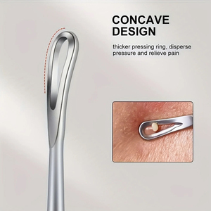 KANEKA ENTERPRISES Stainless Steel Face <b>Blackhead</b> Remover Pimple <b>Extractor</b> with Custom Logo Packaging Beauty Care <b>Tool</b> - Product Image 4