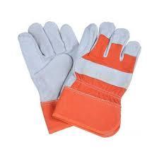 Direct Factory PPE Safety Rigger Working <b>Gloves</b> Goat Grain Leather EN420 Certified Anti-Cut Cotton Lining 10-inch Silicone-free - Product Image 5